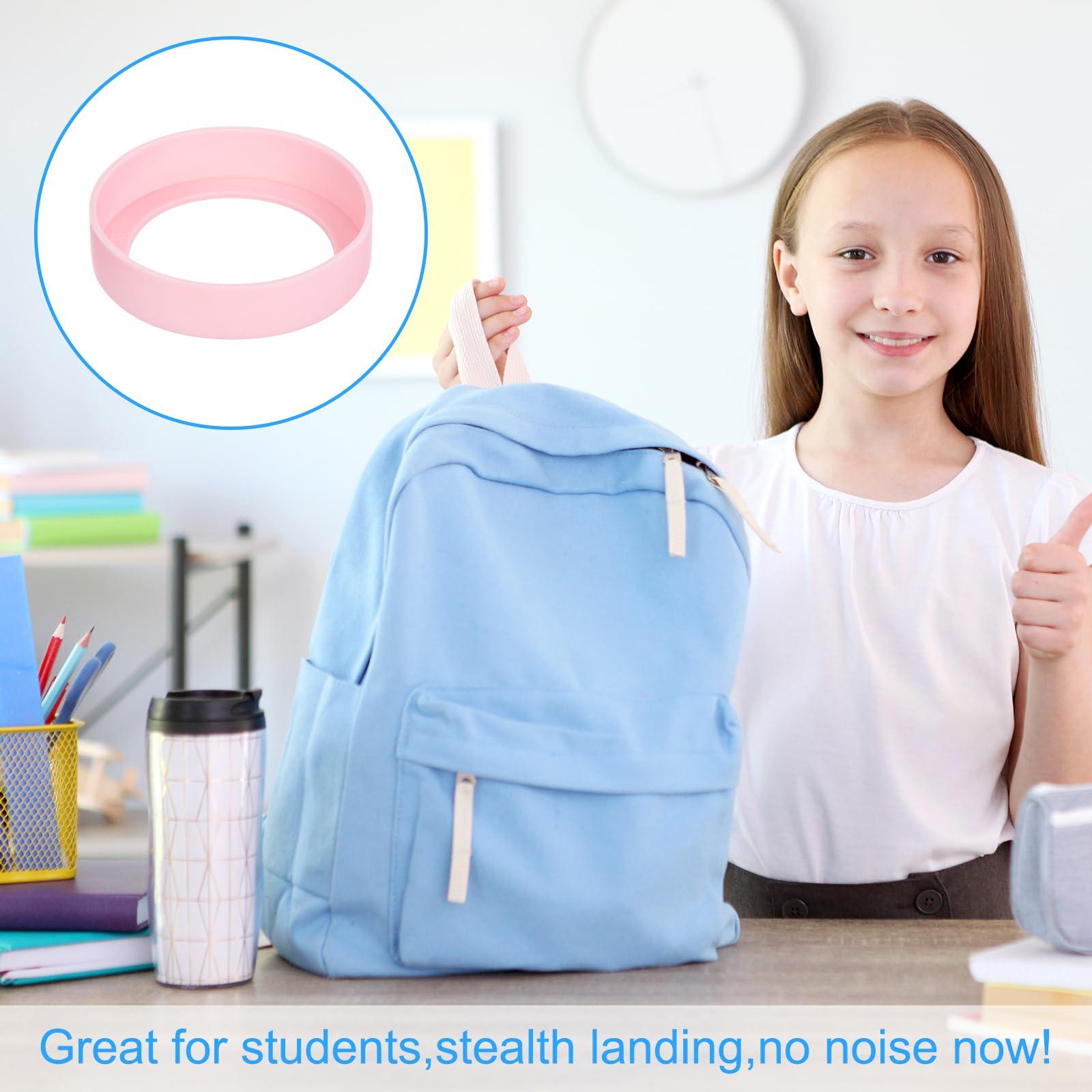 uxcell uxcell 4pcs Water Bottle Boot, Protective Silicone Boot Sleeve Non Slip Bottom Cover Bumper for Water Bottles Mug Tumbler Rose Pink(75mm)