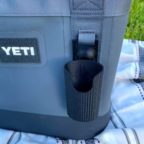 Boglets Sunglasses Holder Attachment Compatible with Soft Yeti Coolers & Backpacks with Straps - Accessorize Your Cooler or Backpack & Securely Hold Your Sunglasses - Made in USA! (Black)