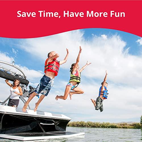 SeaSense SeaSense 26” - 48” LED Stern Light - Range of 2 Nautical Miles - Easily Adjustable, Stowable Chrome Light for Boats, Kayaks, Canoes, Pontoons & Fishing Vessels up to 39 Feet (Base Not Included)