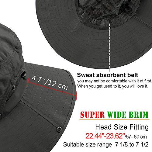 Cooltto Cooltto Wide Brim Sun Hats with Waterproof Breathable for Fishing, Hiking, Campingfor Men Women Kids Khaki