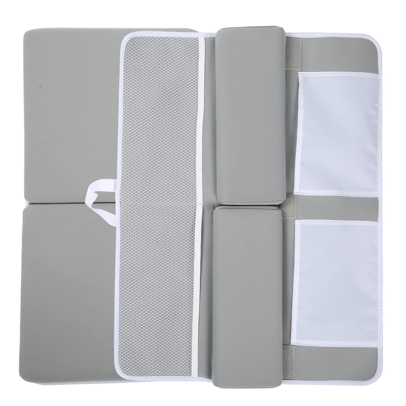 Miskall Bath kneeling pad, Bath Kneeler with Elbow Rest Pad Set, with Toy Organizer, 1.5inThick, for Elbow,Knee and Arm Support Bathtub Kneeling Pad Set, Quick Drying