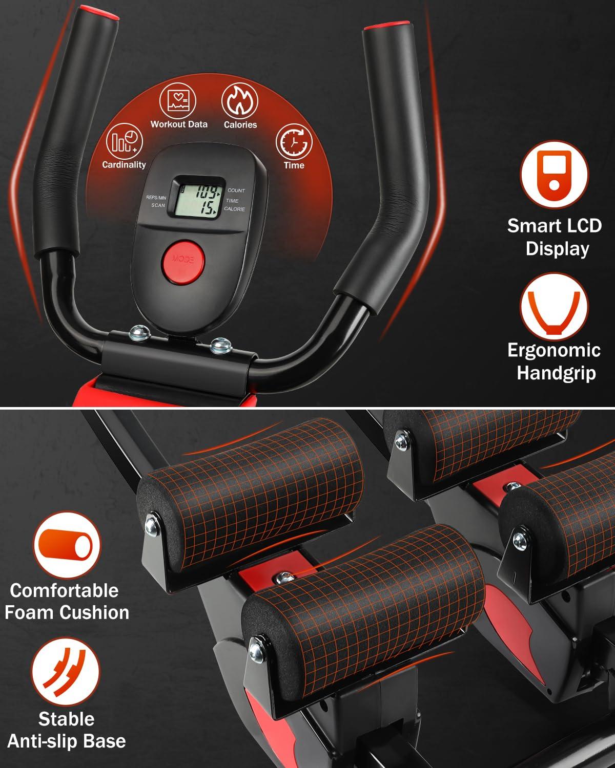 GIKPAL GIKPAL Ab Machine, Ab Workout Equipment for Women, Adjustable Ab Trainer Machine for Stomach Workout at Home Gym, Ab Crunch Exercise Equipment Abdominal Trainer for Beginner