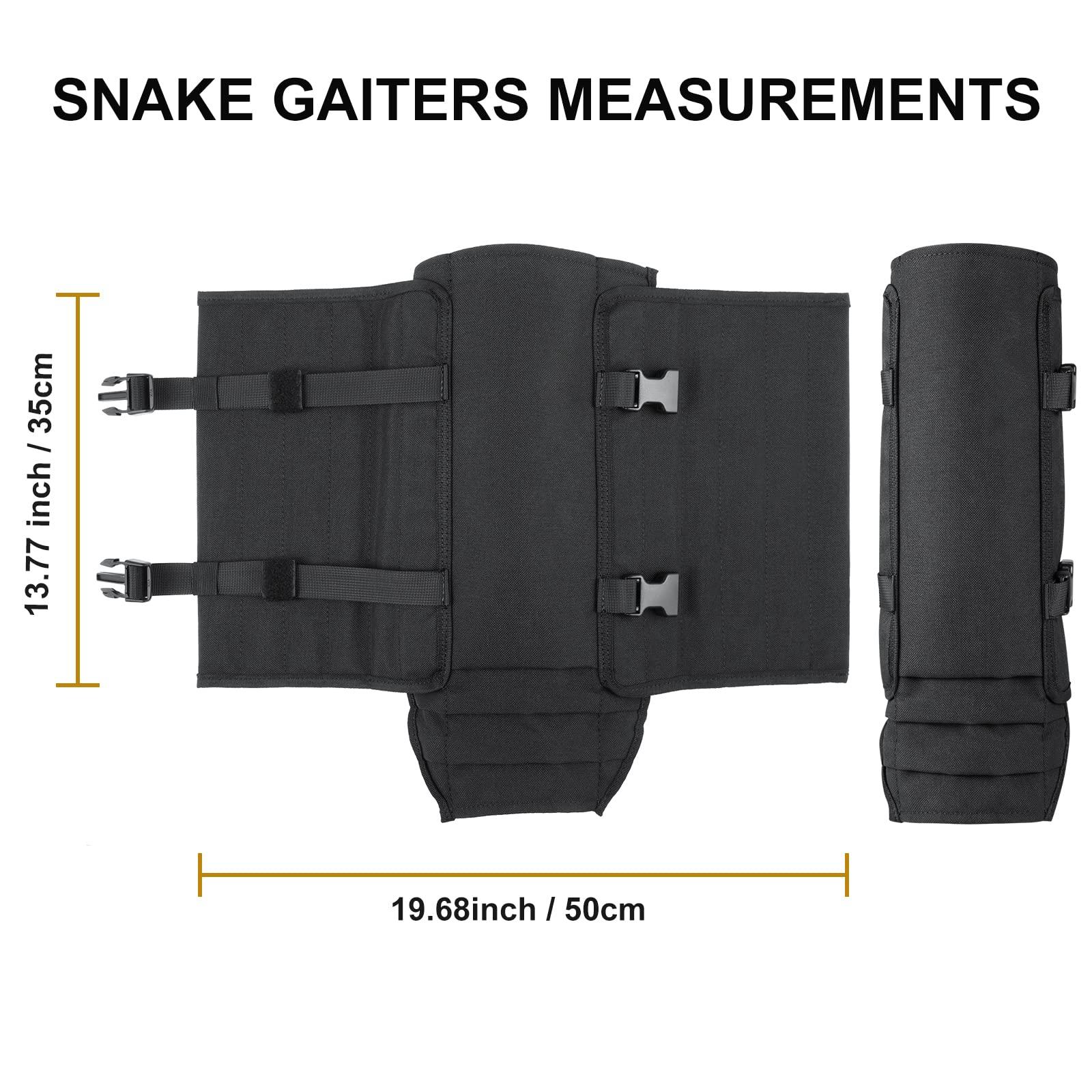 NineFit Basics Snake Gaiters Snake Guard Chaps, Waterproof Snake Guards Bite Protection for Lower Legs, Snake Proof Gaiters Fit for Men