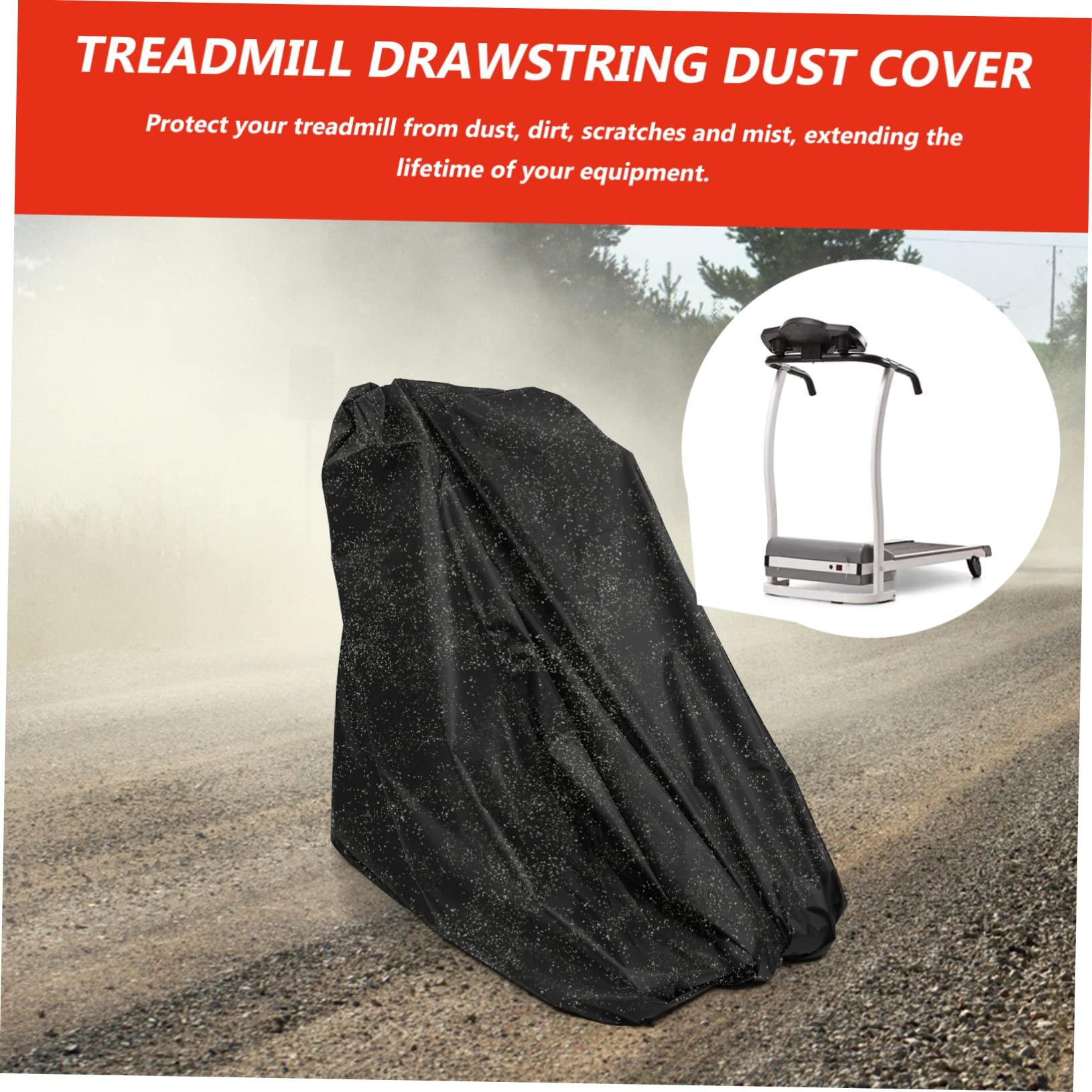 BRIGHTFUFU BRIGHTFUFU Running Machine Cover Treadmill Protective Cover Oxford Black Home Gym Equipment