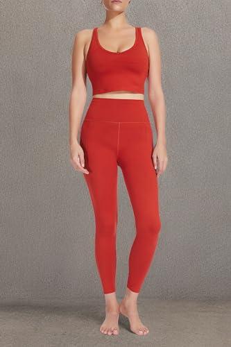 Sage Collective Sage Women's Leggings- High Waisted, Tummy Control, Yoga, Pilates, Running, Workouts, Cycling, Casual Wear, Tetra, Medium