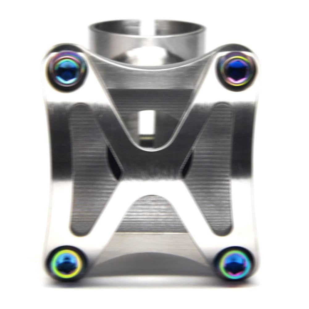 Chestnut-YX Chestnut-YX Titanium Bicycle Stem Bike Stem 25.4mm/31.8mm 5 Degree Bike Handlebar Stem for Mountain Bike Road Bike BMX MTB,Stem X Length 50/60/70/80/90/100/110/120mm (31.8mm, 100mm)