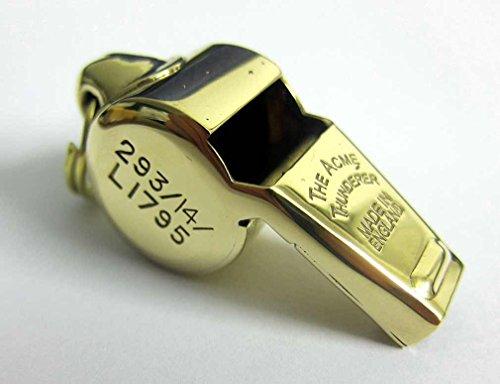 warwhistles.com WWII Whistle Air Ministry 23/230 & 293/14/L1795 RAF USAAF Acme Rescue Emergency Ditching Thunderer WW2 Brass