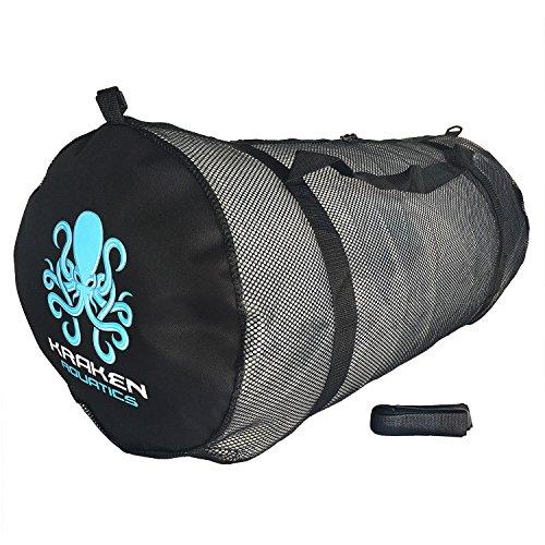 Kraken Aquatics Kraken Aquatics Mesh Dive Duffle Bag with Shoulder Strap | for Scuba Diving, Snorkeling, Spearfishing, Freediving, Swimming, Beach and Sports Equipment | X-Large