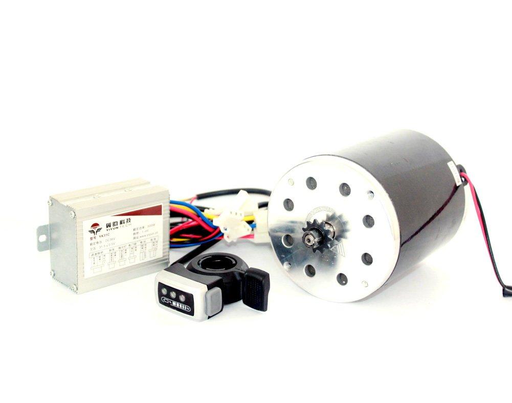 L-faster 36V48V 500W Electric High Speed Motor Kit Electric Scooter UNITEmotor Conversion Kit Replacement Motor Upgrade Set (36V Thumb kit)