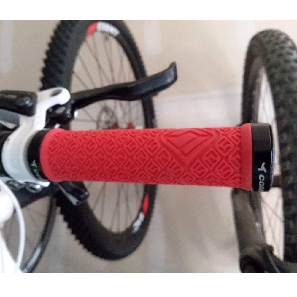 corki Corki Mountain Bike Grips,Double Lock on Locking Bicycle Handlebar Grips for MTB,Downhill