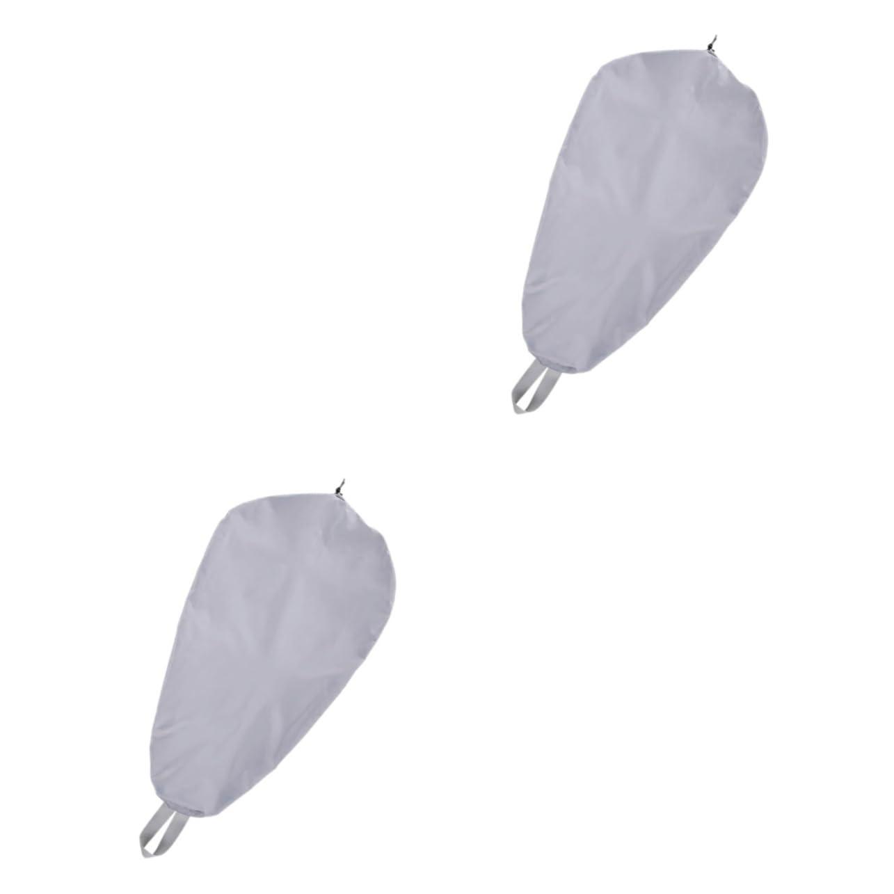 BESPORTBLE BESPORTBLE 2pcs Kayak Cover Kayak Supplies Sun-Proof Cover Kayak Plug Canoe Cover Dry Bags Waterproof Sunblock Kayak Boat Seat Kayaks Sun Protection Cover Polyester Silver Coated Cloth