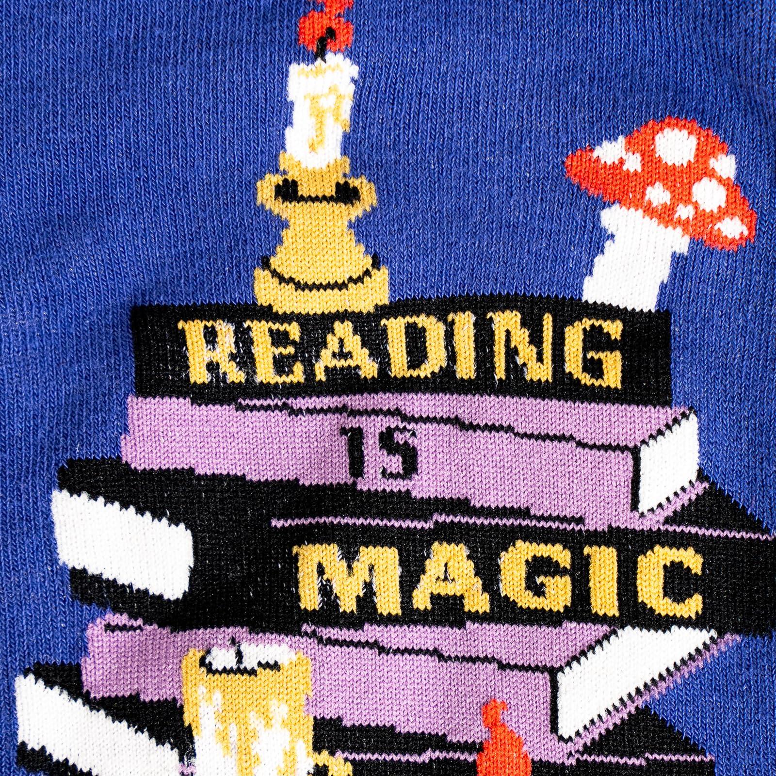 Sock It To Me Sock It To Me, Women's Wide-Calf Stretch-It, Reading Is Magic Socks, One Size