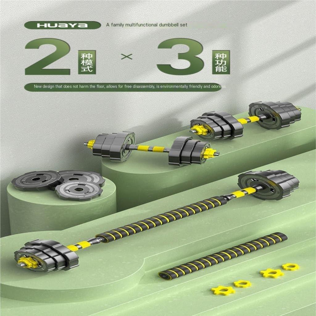 HAMEXLN HAMEXLN Dumbells Adjustable-Dumbbells-Set,80lbs Free Weights Set With Connector,Fitness Exercises For Home Gym Suitable Men/Women,Yellow Dumbell Set, 40kg