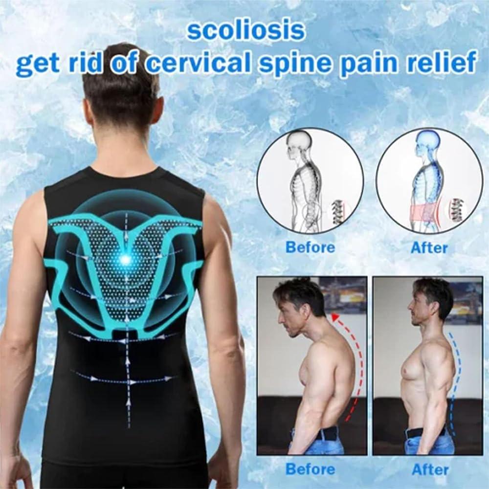 Generic Generic 2024 New Version Ionic Shaping Vest, Landscape Shaping Shirt,Version Ionic Shaping Sleeveless Shirt (Black,M), Medium