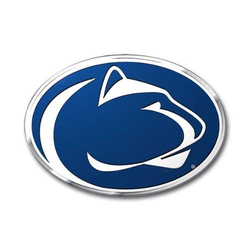 FANMATS FANMATS 60553 Penn State Nittany Lions Heavy Duty Aluminum Embossed Color Emblem, Auto Emblem Decal
