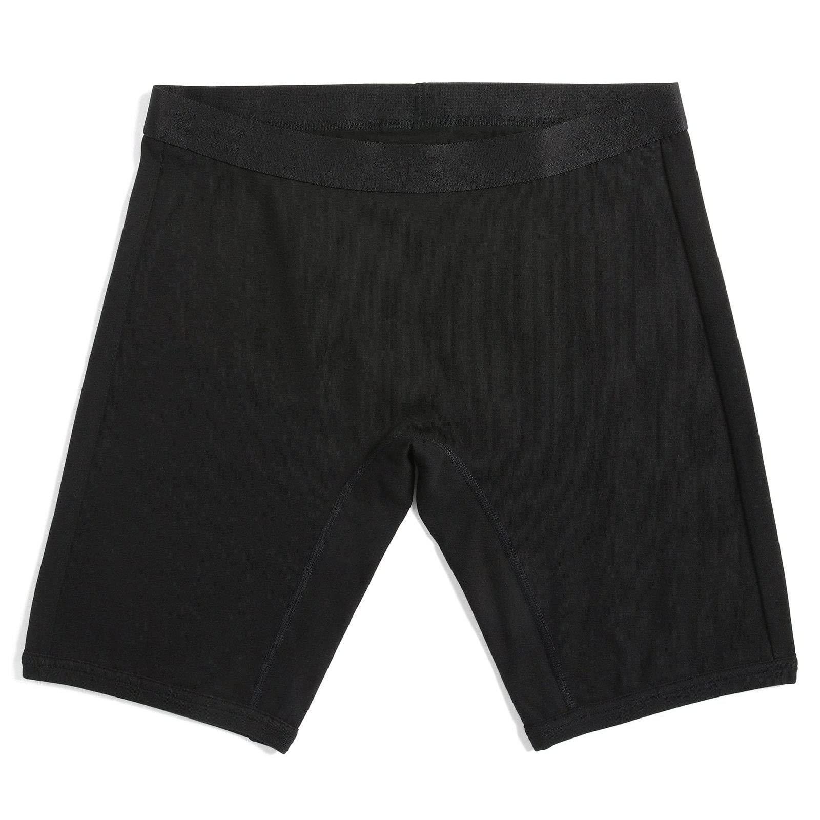 TomboyX TomboyX 9" Boxer Briefs Underwear For Women, Cotton Stretch Comfortable Boy Shorts Panties-4X-Large/X= Black