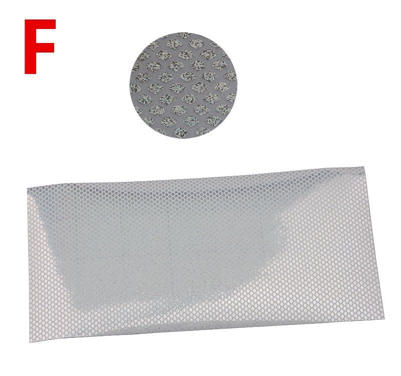 KTGCOZS KTGCOZS Pack of 6 10 * 21cm Holographic Film Flash Fish Skin Jig Sticker Lure Sticker 6 Colors