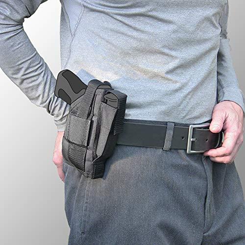 SideFire Holsters Belt Side Holster fits Ruger American Duty 9mm with 4.2\" Barrel with LaserMax Micro