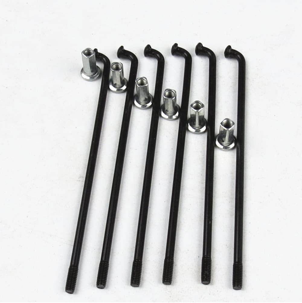 KTKEET KTKEET Bike Spokes 12G Electric Bicycle Spokes 20/40PCS 2.5 mm Diameter Black Carbon Steel 70-262MM Bike Wheel Spokes with Nipple for E-Bike Motorcycle Tricycle (224mm 40pcs)