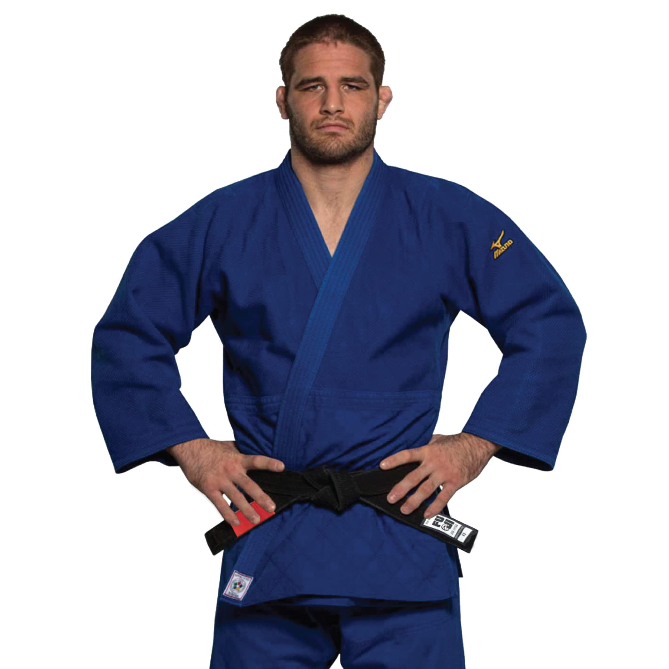 FUJI FUJI Premium Pearl Weave BJJ Belt, Jiu Jitsu Black Belt, A3