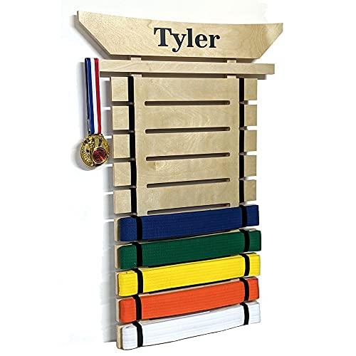 RenKata RenKata Personalized Taekwondo Belt Display for Martial Arts Belts - USA Made 10 Level