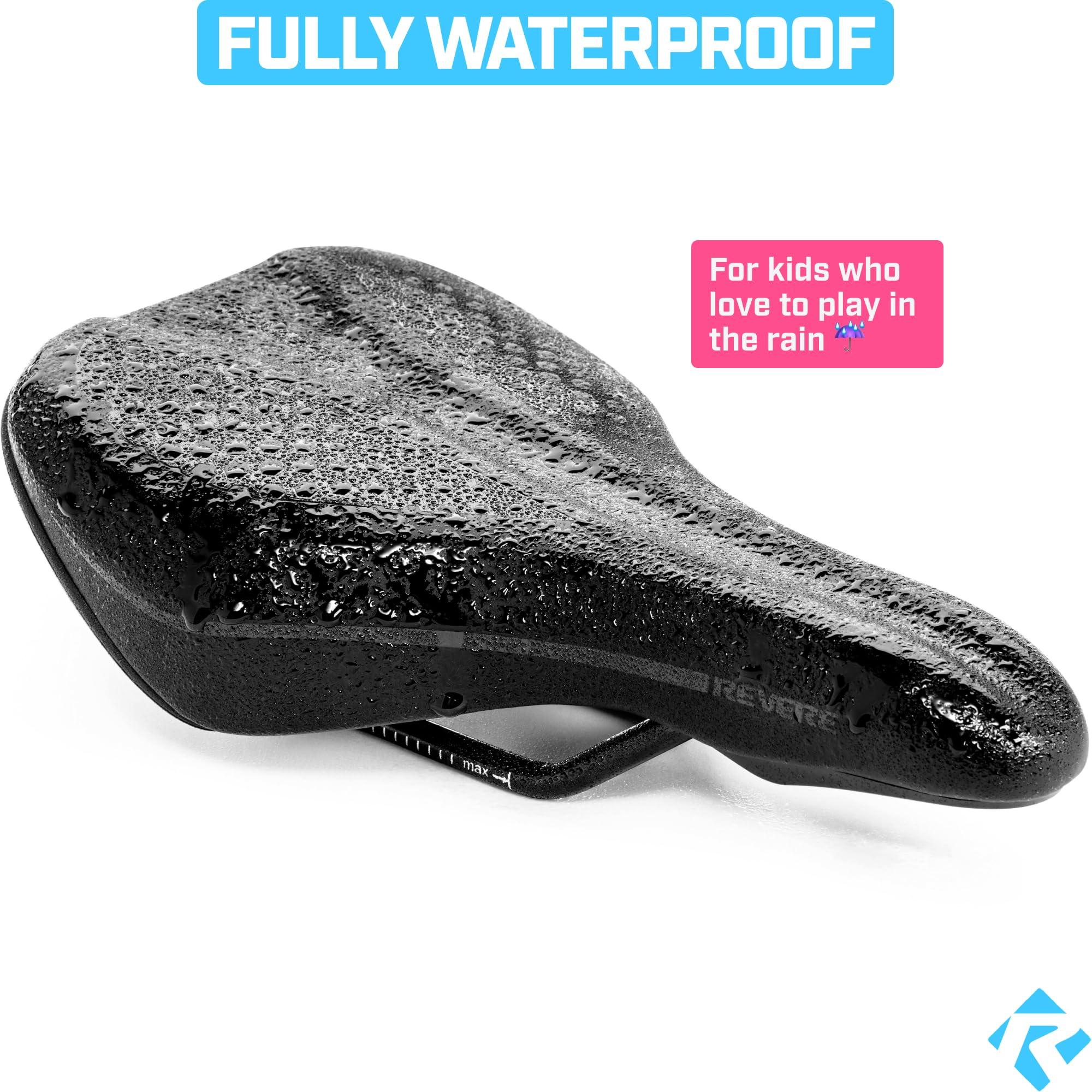 Revere Bicycles Revere Youth Memory Foam Saddle - Stylish, Ultra-Comfort Bike Seat for Kids & Youth, Premium Quality Seat for Boys and Girls Bikes, Perfect for Kids 16" to 24"