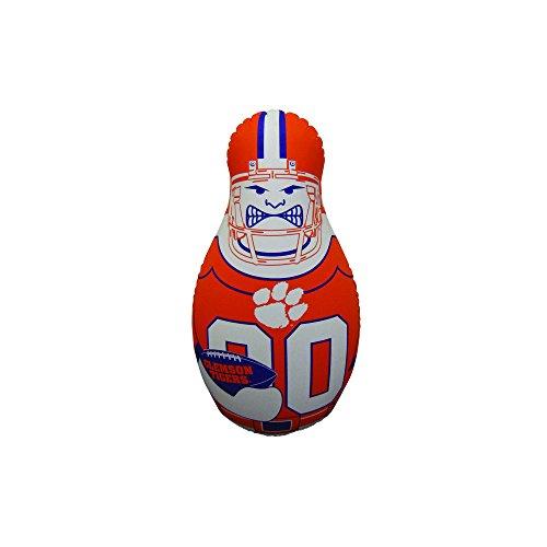 Fremont Die Fremont Die NCAA Clemson Tigers Bop Bag Inflatable Tackle Buddy Punching Bag, Mini: 12\" Tall, Team Colors