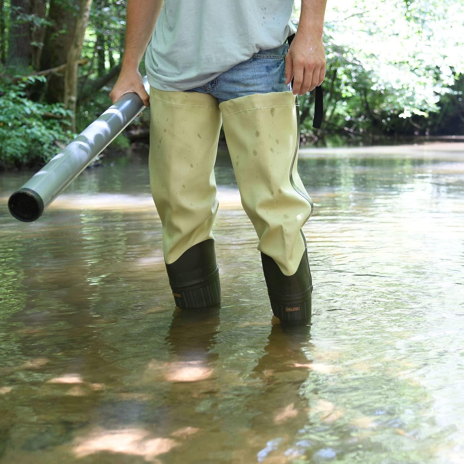 FROGG TOGGS FROGG TOGGS Bull Frogg 3-ply PVC Canvas Bootfoot Hip Wader, Cleated or Felt
