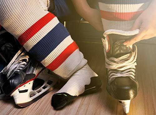 zechy Hockey Laces Non Waxed - Unwaxed Laces Specifically Made for Skates - Two Pairs - Sizes (72, 84, 96, 108, 120, 130) (Red, 96\")