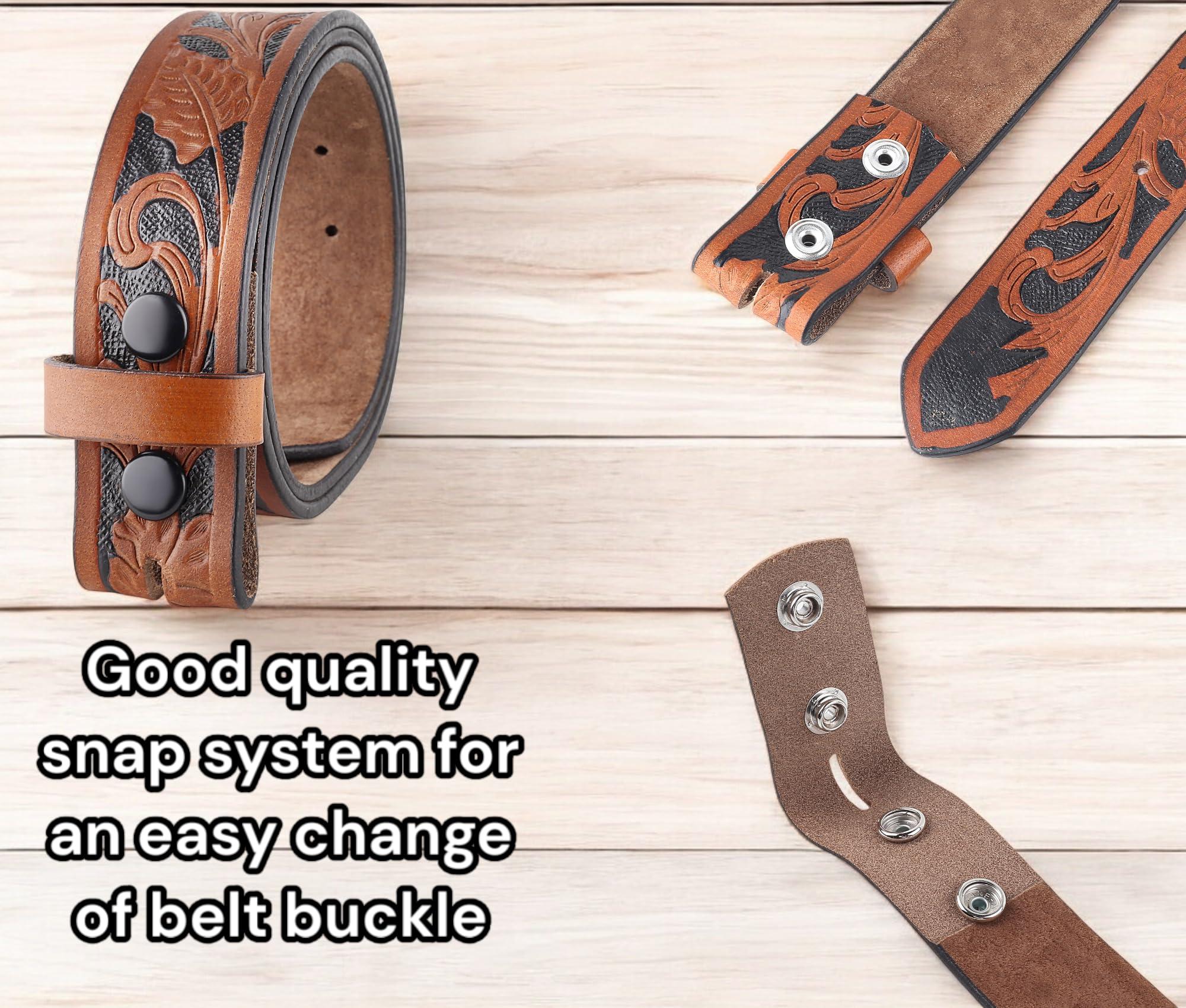 F&L CLASSIC Western Belt without buckle for men Full Grain Leather Cowboy Belts for jeans - One Piece Leather strap belt, USA,2022-03, size 36