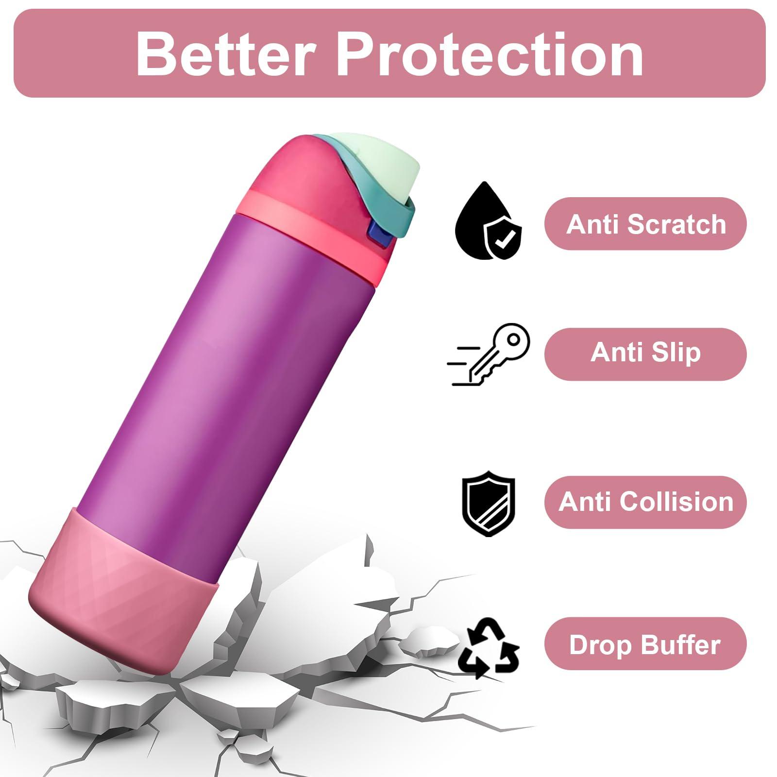 YOUCOX YOUCOX Silicone Boot for Owala Water Bottle 24 oz, Anti-Slip Protective Sleeve for FreeSip/Twist/Flip Stainless Steel Water Bottles, Bottom Cover for Owala Accessories, BPA Free, Dishwasher Safe