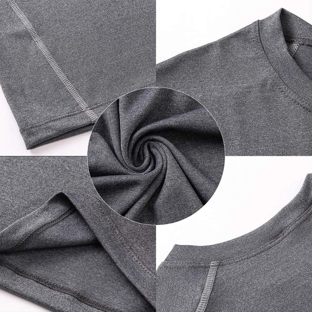 TopTie TopTie Custom Men's Long Sleeve Compression Shirts, Personalized Athletic Workout Shirt-White-L