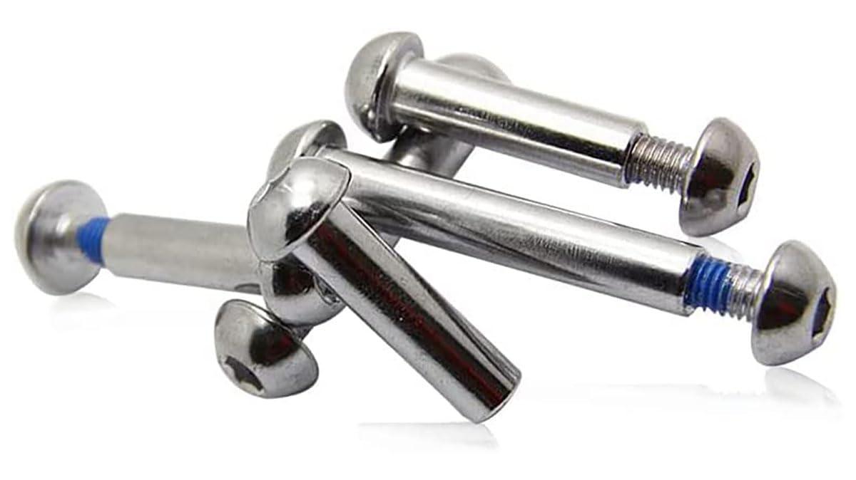 KTKEET Mountain Bike Shock Absorber Screw 21-86MM Bike Full Suspension Absorber Bolts Rear Shock Screws 2/4/10 PCS M8 Steel Strong Screws for E-bike,Scooter,Folding Bike (2PCS,52mm)