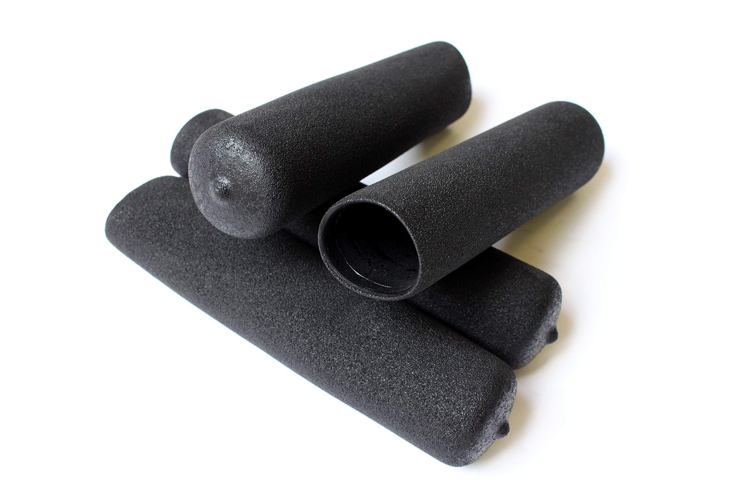 Ader Sporting Goods Ader Rubber Grip 5\'\'-21\'\' Handle Grip Close End Made in U.S.A (6\'\'-1\'\'C) x4Pcs