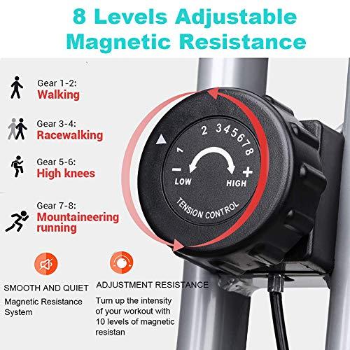 MTFY MTFY 3 IN 1 Magnetic Foldable Upright Exercise Bike, Workout Cycling Folding X Bike w/Hand Pulse Sensor, LCD Display, Large Backrest, Comfy Seat and Handles, Stationary Recumbent Bike (Pink)