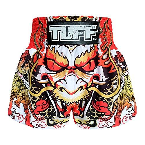 Tuff Sport Tuff Muay Thai Shorts TUF-MS621-WHT-M