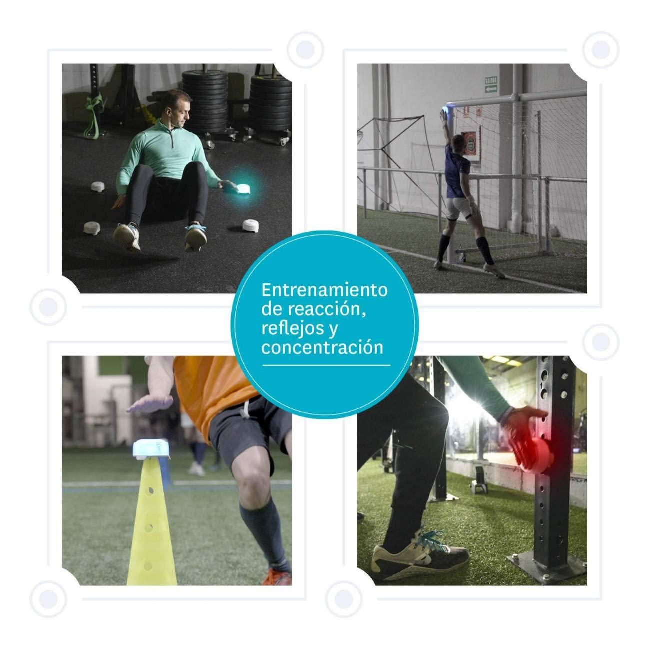 Lummic Lummic 6 Pro + Accessories - Reaction Lights. Training kit with Lights Based on Light and Auditory Reaction. Improves Speed, Reflexes, Memory and Mobility.