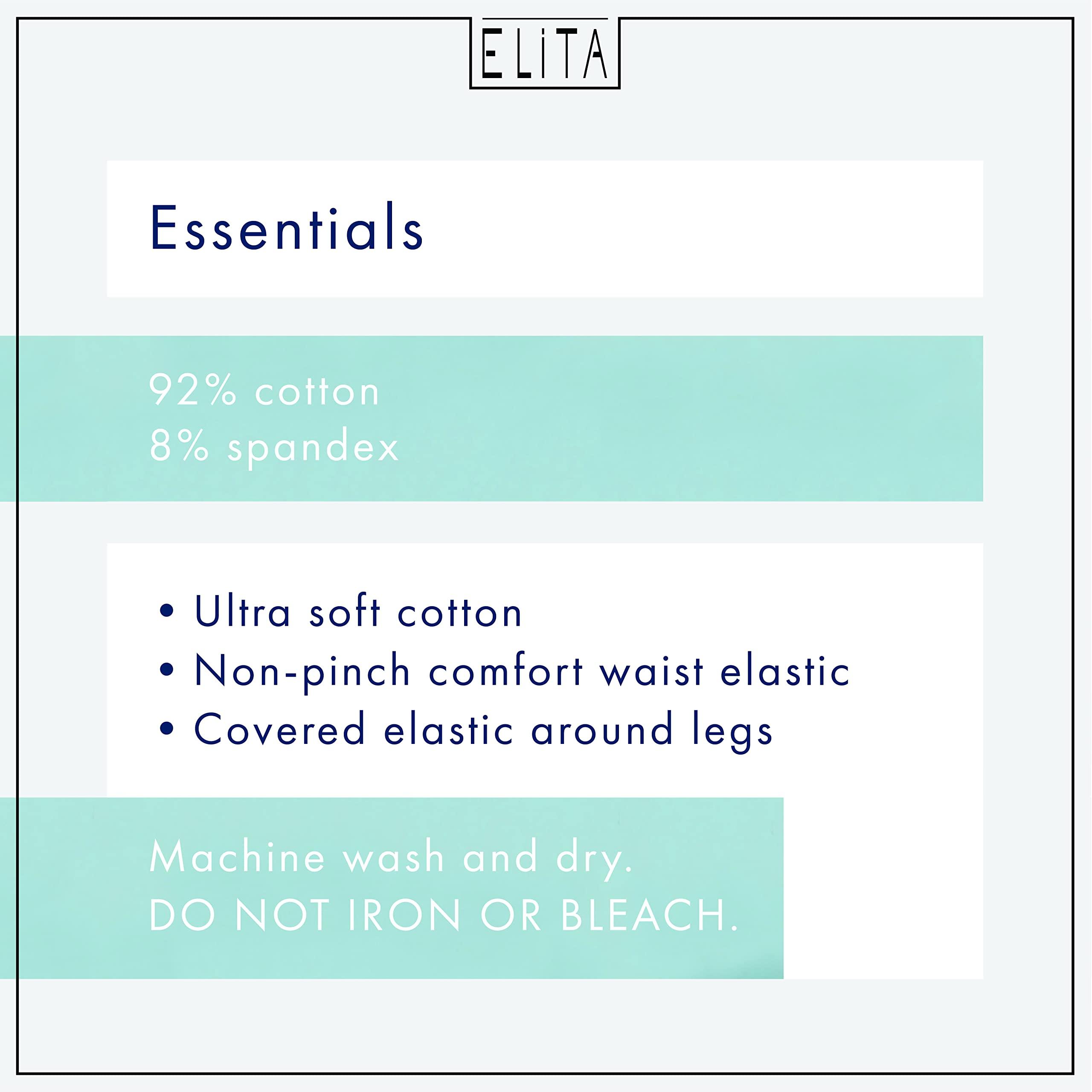 Elita Elita Women's Panty Full High Rise Cut, White, Medium