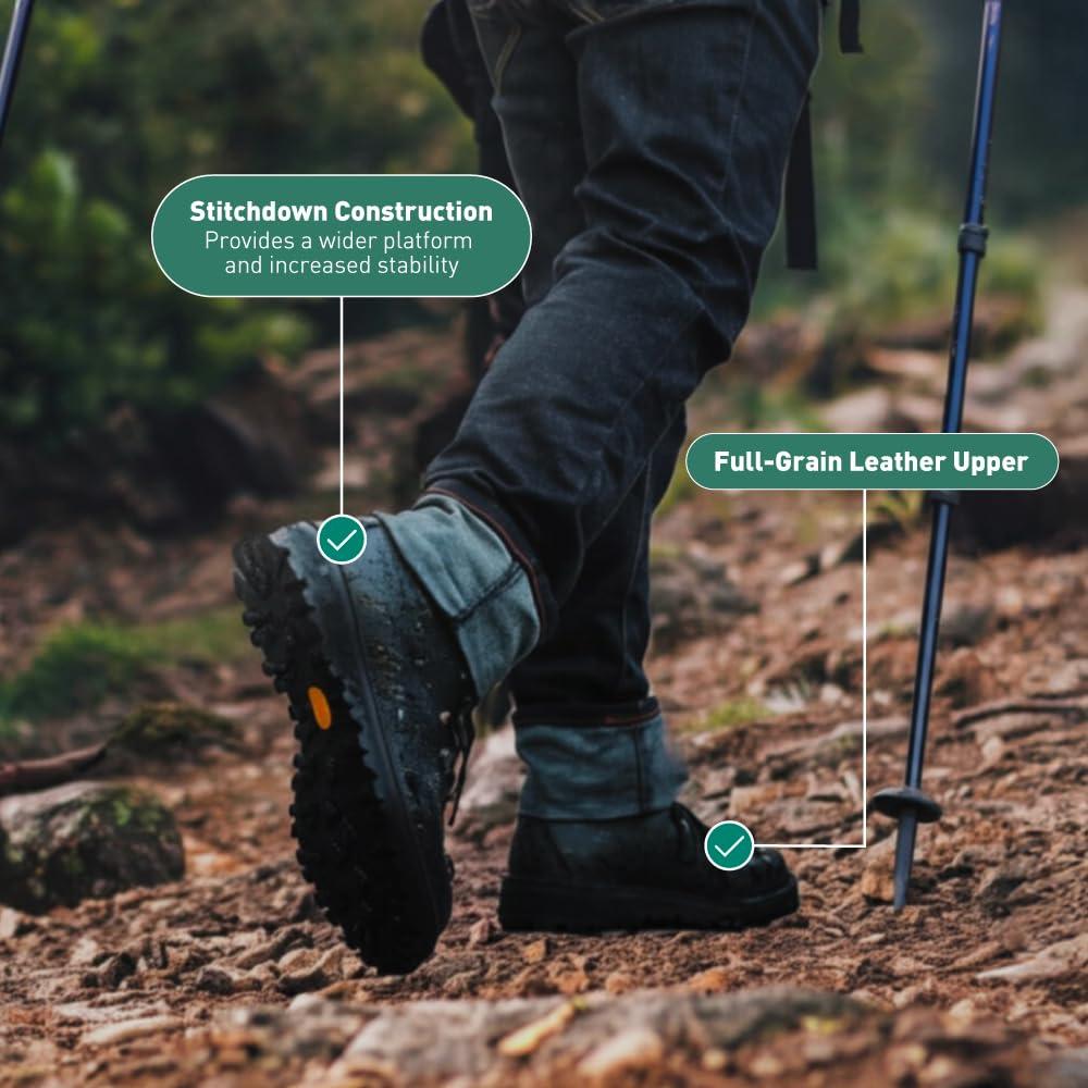 Danner Danner Men\'s 30860 Mountain Light II 5\" Non-Insulated Waterproof Hiking Boot, Black - 7 EE