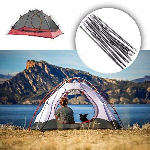 TRIWONDER TRIWONDER Tent Pole Replacement Aluminum Camping Rod Accessories Multifunction Tent Poles, 2 Poles (14.14 ft)