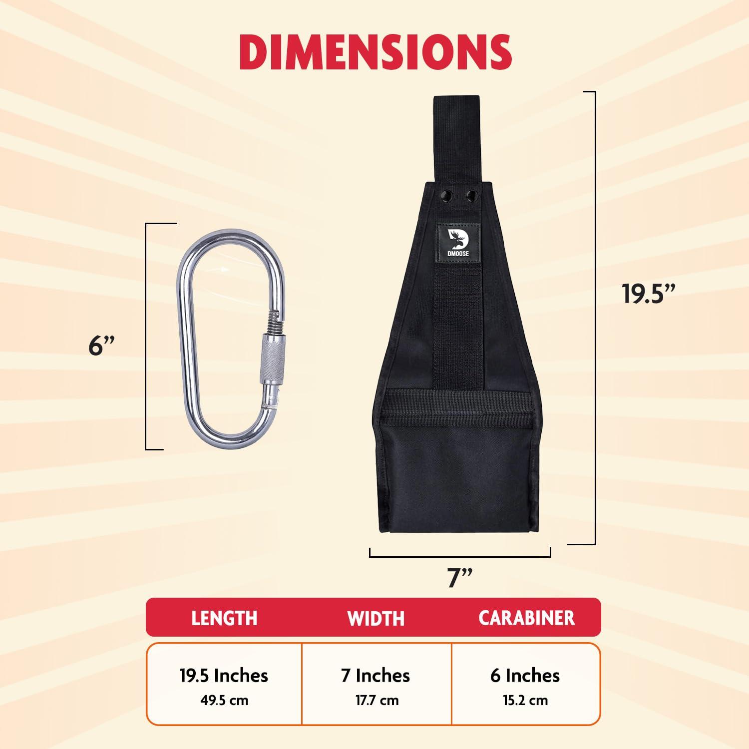 DMoose Fitness DMoose Premium Ab Straps for Abdominal Muscle Building, Arm Support for Ab Workout, Hanging Ab Straps for Pull Up Bar Attachment, Ab Exercise Gym pullup Equipment for Men Women