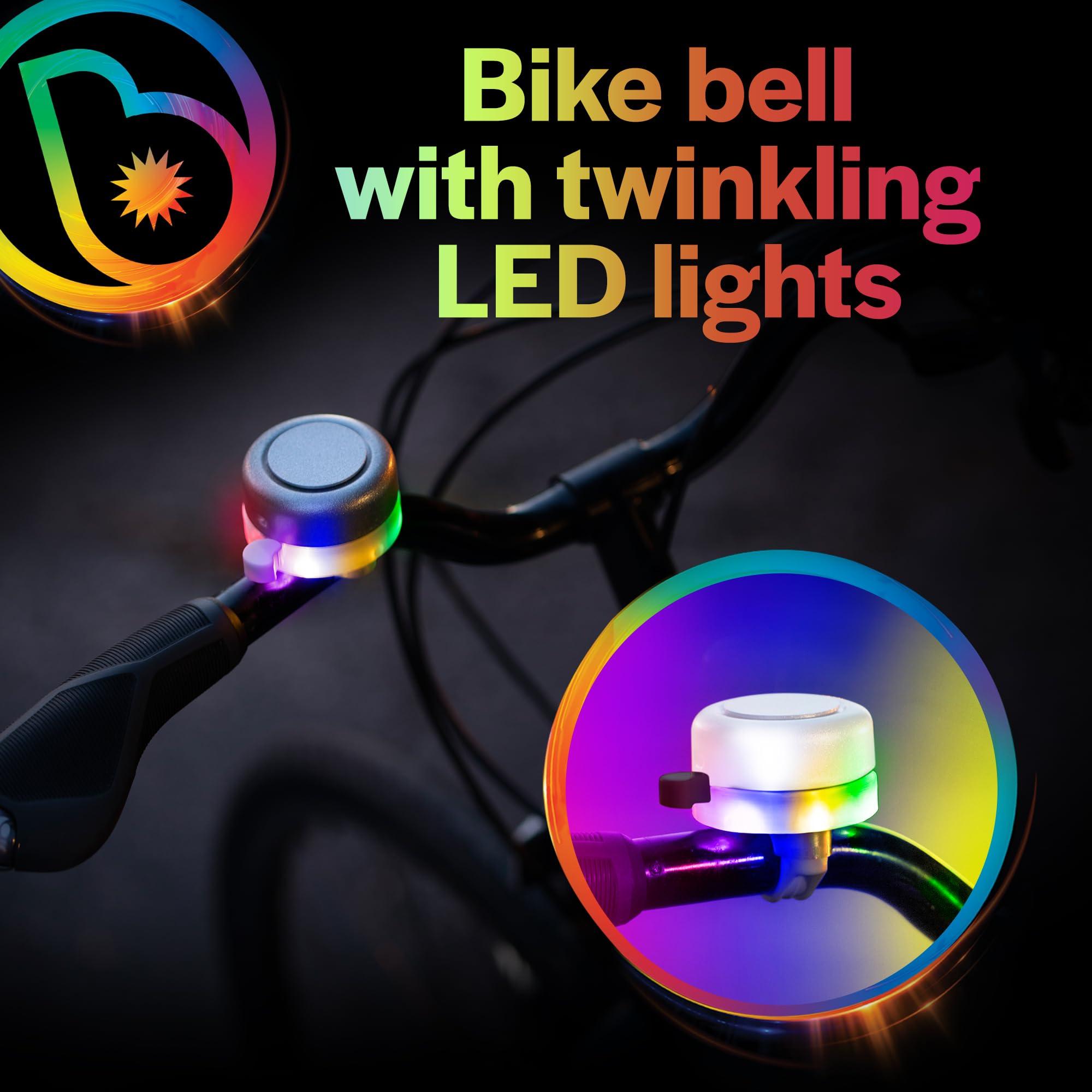 Brightz Brightz BellBrightz LED Light Up Bike Bell & WheelBrightz LED Bike Wheel Lights Bundle - Fun, Colorful, and Safe Bicycle Accessories for Kids and Adults - Easy to Install, Durable, & Weather-Resistant