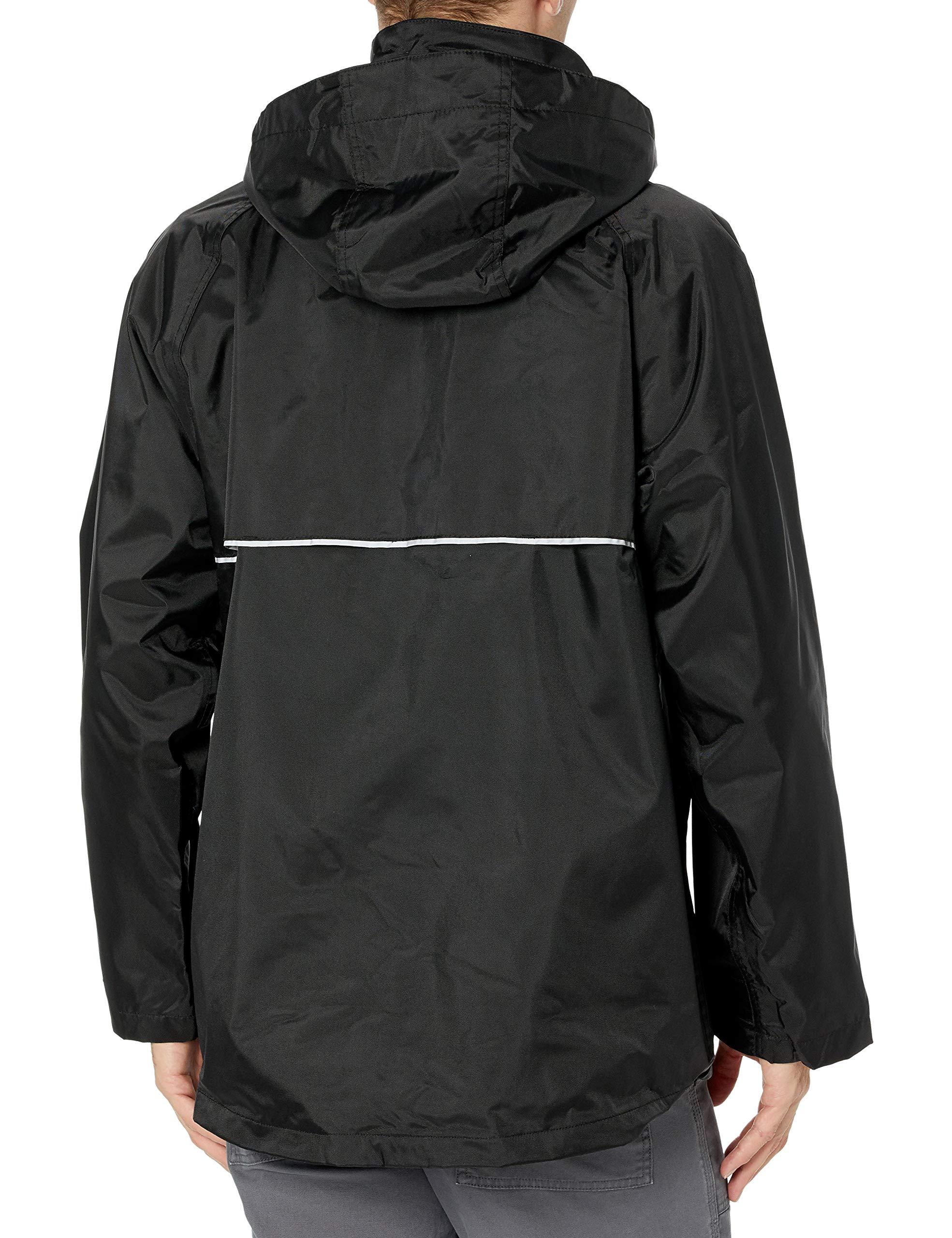 VIKING VIKING Journeyman 420D Waterproof Jackets for Men - Heavy-Duty Hooded Industrial Jacket for Construction and Forestry, Black - X-Large