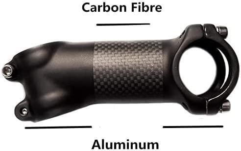 ZECHAO ZECHAO 31.8mm Ultralight Carbon Bike Stem,6/17 Degree Mountain Road Moutain Aluminum Alloy 60/70/80/90/100/110/120/130mm Bike Stem Bike Stem (Color : 17 Degrees, Size : 100mm)