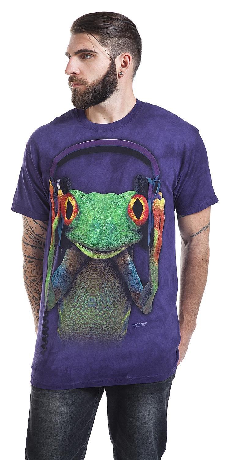 The Mountain The Mountain Dj Peace Adult T-Shirt, Purple, Small