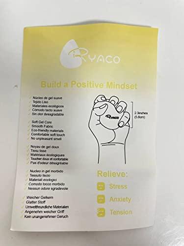 Ryaco Ryaco 2PCS Hand Exercise Gel Stress Balls Set, Soft & Hard Gel Balls Set of 2 for Adults & Kids - Anxiety Relief, Resistance Training, Easy Squeeze, Grip Strength