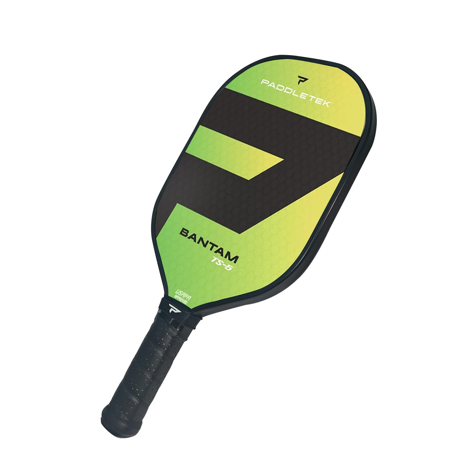 Paddletek Paddletek Bantam TS-5 Pickleball Paddle | Professional Pickleball Paddles with Honeycomb Core, Textured Fiberglass Epoxy Hybrid Surface, Bantam PolyCore & High Tack Performance Grip | USAPA Approved