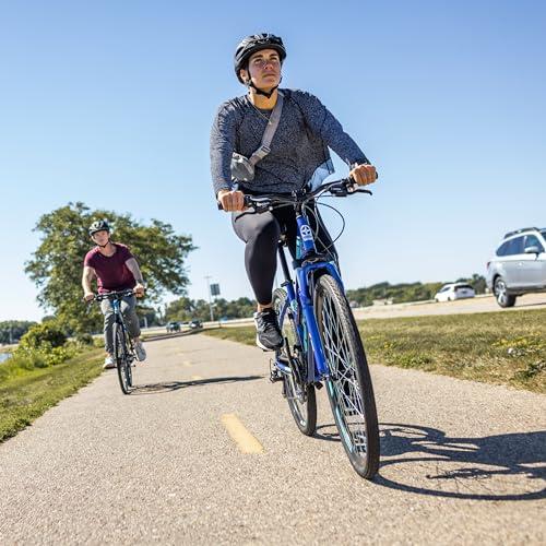 Schwinn Schwinn GTX 1 Hybrid Bike, 700c Mens and Womens Bike, 21-Speed Hybrid Bicycle, Aluminum Dual-Sport Frame, Suspension Fork, Front and Rear Linear Pull Brakes, Adult Bicycle