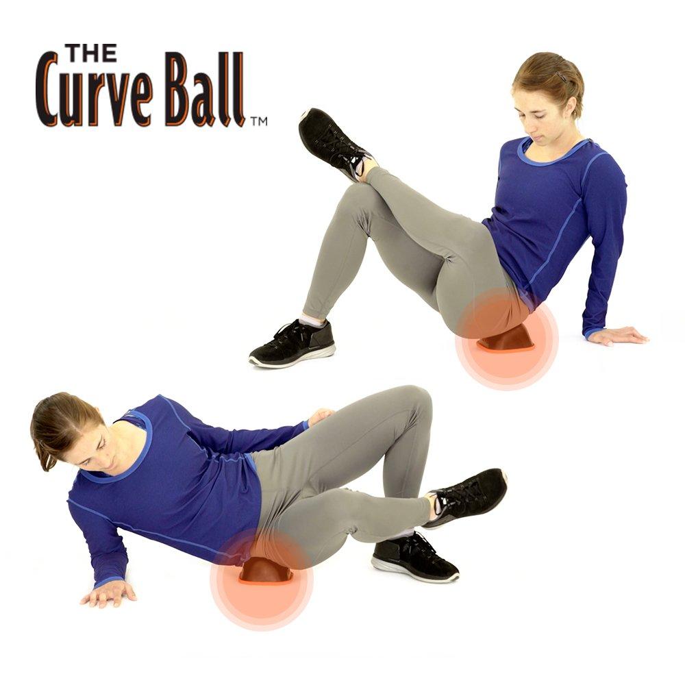 Tiger Tail Tiger Tail Curve Ball - High Density Stationary Muscle Release for Back, Legs, Glutes, Hips, Psoas, Shoulders - Deep Tissue & Myofascial Release - Comforting Physical Therapy for Floor, Wall, or Chair