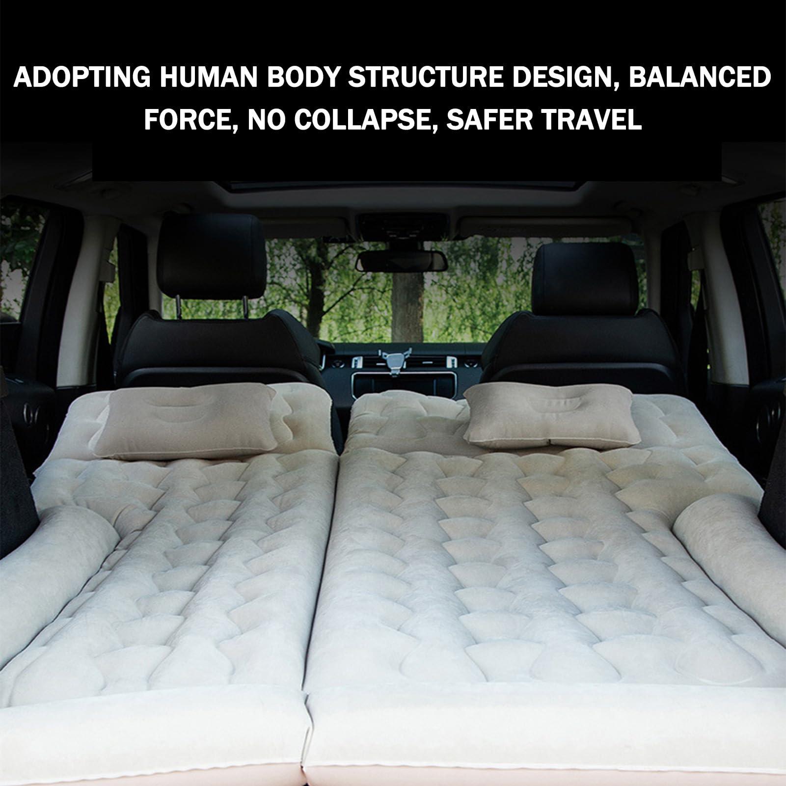 USGTYUS USGTYUS Car Inflatable Bed for BMW X4 20d 30i 30d M40i M40d X4M Car Travel Mattress Waterproof and Leak-Proof Inflatable Car Mattress with Flocking PVC Surface,A-Inflatable Cushion